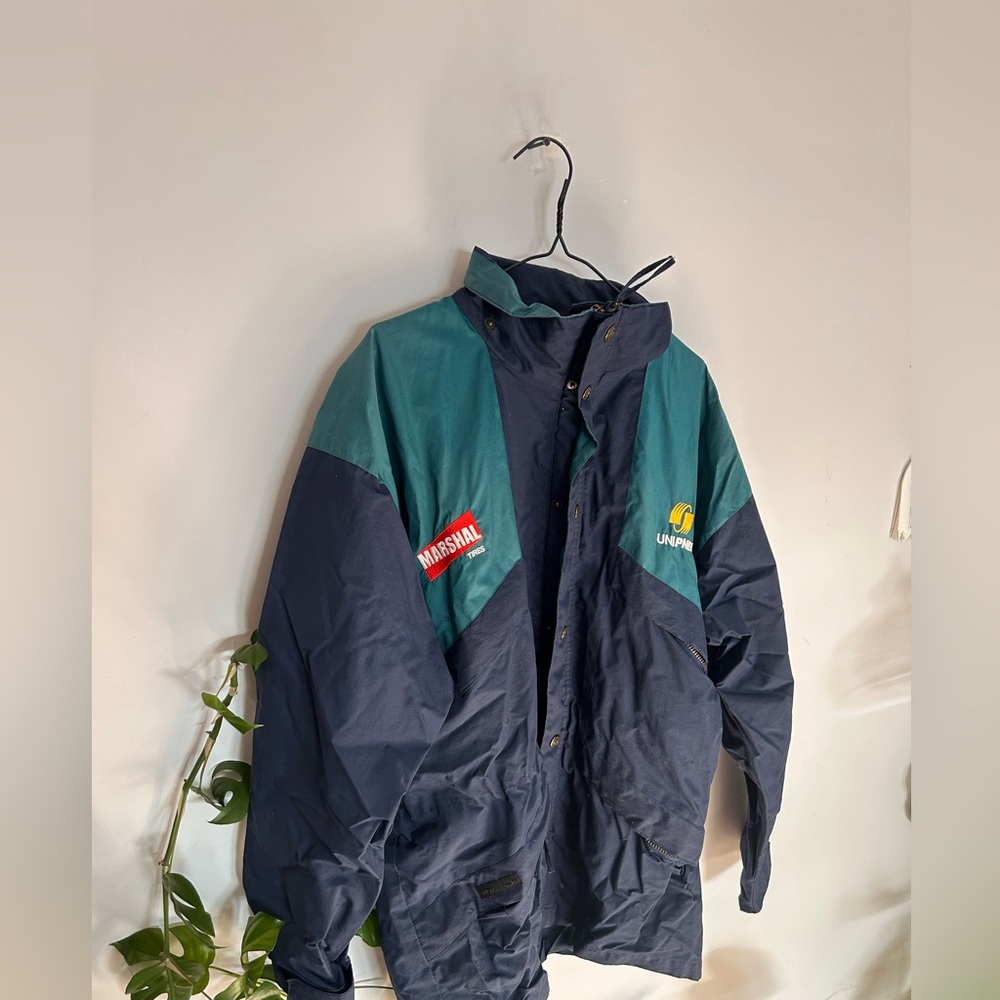 Umbro Navy and Teal Windbreaker